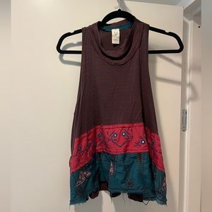 Free People Multi-Colored Tank Top